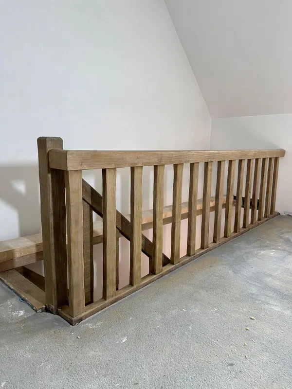 Rampe d'escalier après décapage laser